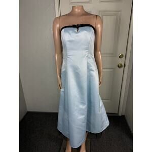 Vintage 90's Y2K Kiki USA Womens Dress XS Prom Party Formal Strapless Satin FF7